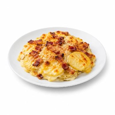 Souplantation Cheesy Scalloped Potatoes with Bacon