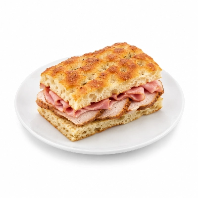 Souplantation Cubano Focaccia with Pork & Ham