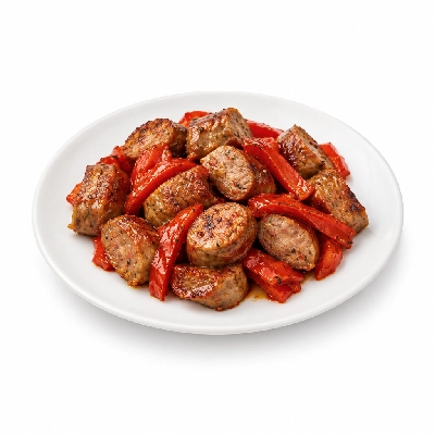 Souplantation Italian Sausage with Red Peppers