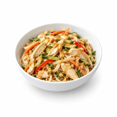 Souplantation Prepared Salads Thai Noodle W Chicken & Peanut Sauce