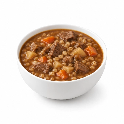 Souplantation Soups Beef & Barley Stew