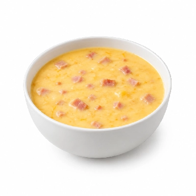 Souplantation Soups Canadian Cheese with Smoked Ham