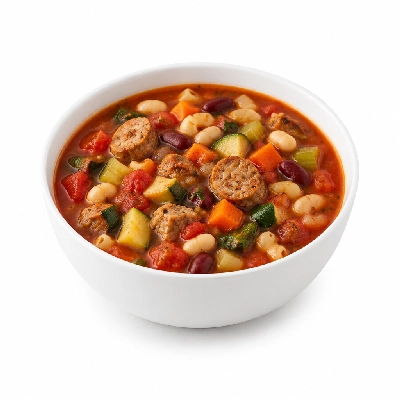 Souplantation Soups Minestrone with Italian Sausage
