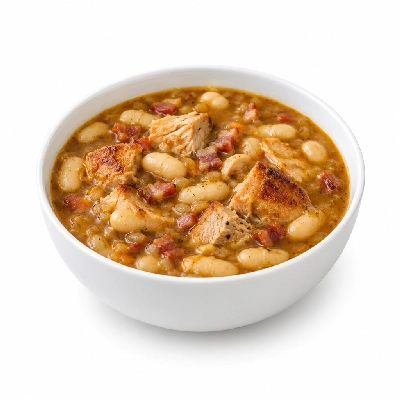 Souplantation Soups Turkey Cassoulet with Bacon