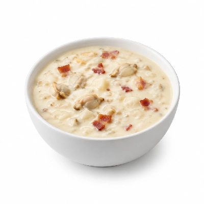 Souplantation Soups Yankee Clipper Clam Chowder with Bacon