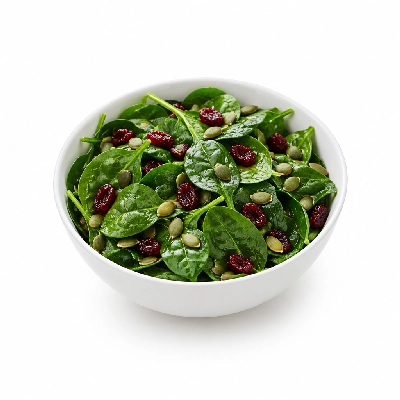 Souplantation Tossed Salads San Marino Spinach with Pumpkin Seeds & Cranberries Vegetarian