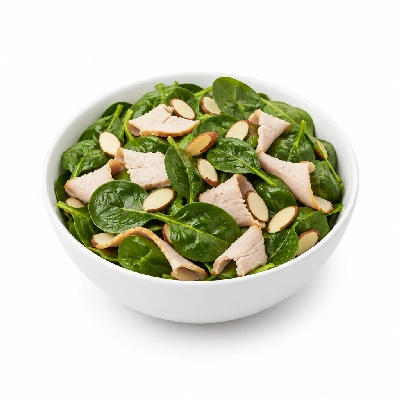 Souplantation Tossed Salads Smoked Turkey & Spinach with Almonds