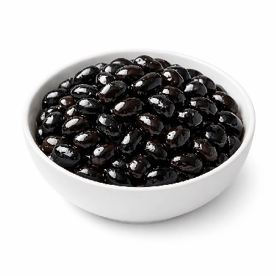 Soy-glazed black beans