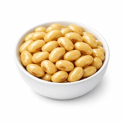 Soybeans mature cooked boiled without salt