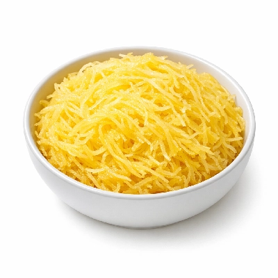 Spaghetti squash cooked with salt