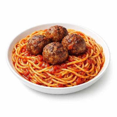 Spaghetti with meatballs