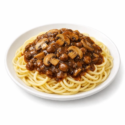 Spaghetti with Mushroom Sauce