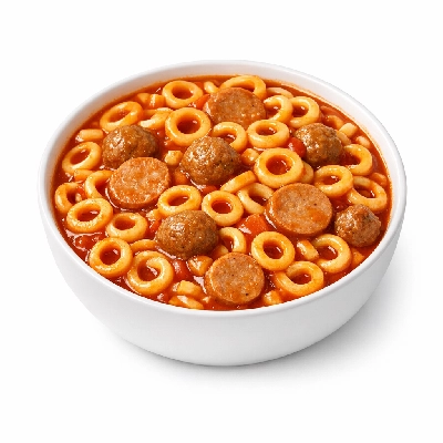 Spaghettios with meatballs easy open