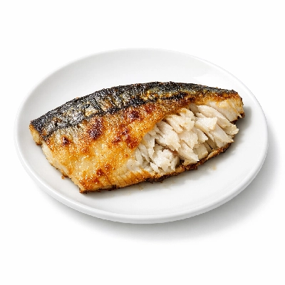 Spanish mackerel cooked dry heat