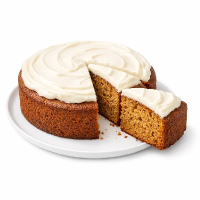 Spiced Cake with Cream Topping