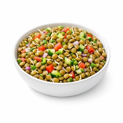 Sprouted Lentil Salad