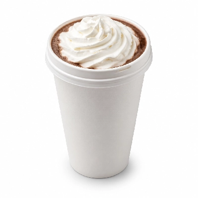 Starbucks Beverages Chocolate Hot Venti 2% Milk Whipped Cream