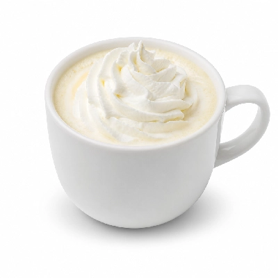 Starbucks Beverages Chocolate White Hot Short 2% Milk Whipped Cream