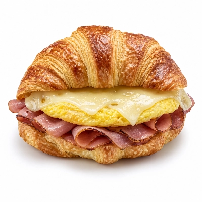 Starbucks Breakfast Roasted Ham Swiss & Egg on Croissant Bun Pm