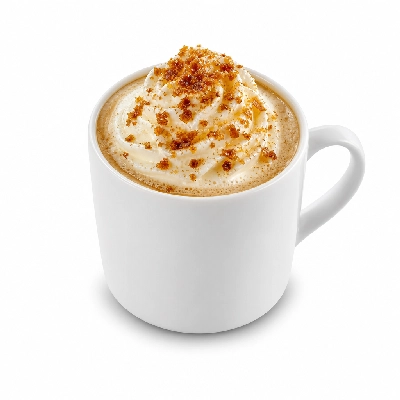 Starbucks Caramel Brulee Latte Almondmilk Whipped Cream