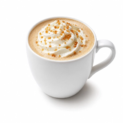 Starbucks Caramel Brulee Latte Whole Milk Whipped Cream