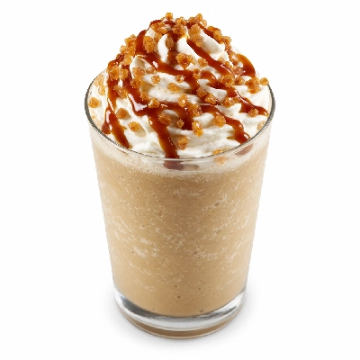 Starbucks Caramel Ribbon Crunch Frappuccino Blended Beverage Grande