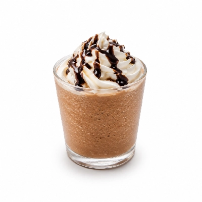 Starbucks Cold Beverages Mini Chocolate Frappuccino with Oat Milk and Whipped Cream