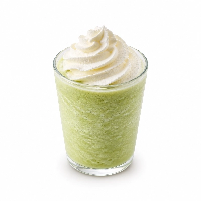 Starbucks Cold Beverages Mini Green Tea Frappuccino with Oat Milk and Whipped Cream