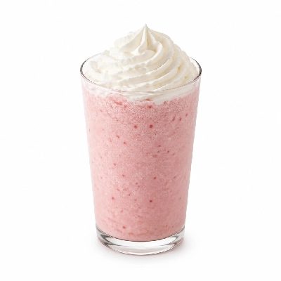Starbucks Cold Beverages Mini Strawberries and Cream Frappuccino with Oat Milk Whipped