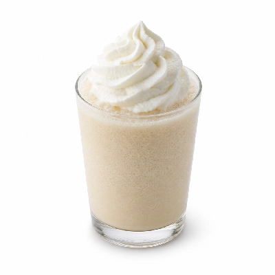 Starbucks Cold Beverages Mini Vanilla Frappuccino with Oat Milk and Whipped Cream