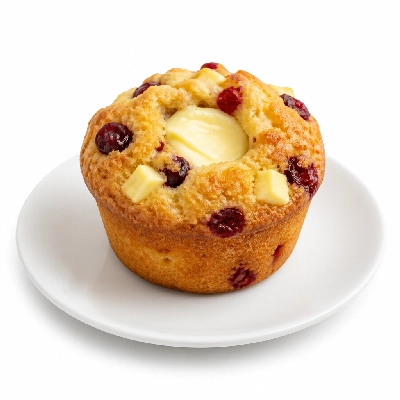 Starbucks Cranberry & White Chocolate Cheesecake Muffin