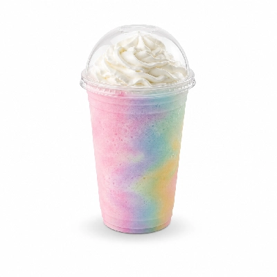 Starbucks Crystal Ball Frappuccino with 2% Milk Whipped Cream