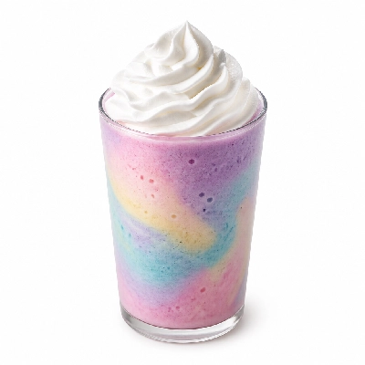 Starbucks Crystal Ball Frappuccino with Whole Milk Whipped Cream
