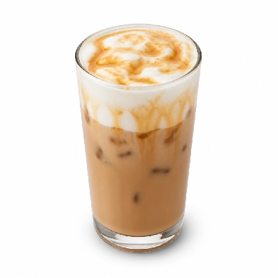 Starbucks Grande Iced Caramel Cloud Macchiato Nonfat Milk