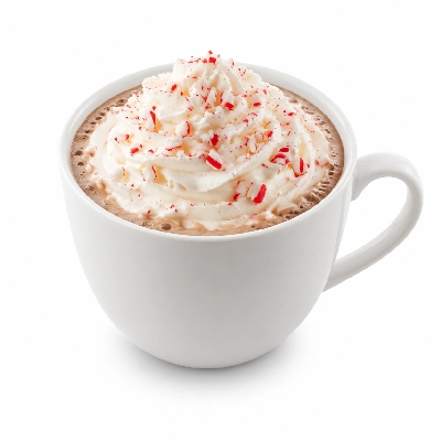 Starbucks Peppermint Mocha 2% Milk Whipped Cream