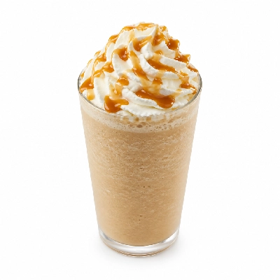 Starbucks Ultra Caramel Frappuccino with Almond Milk Venti Iced