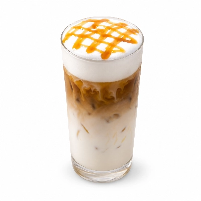 Starbucks Venti Iced Caramel Cloud Macchiato Whole Milk