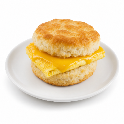 Steak 'n Shake Breakfast Egg and Cheese Biscuit