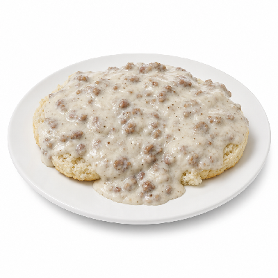 Steak 'n Shake Breakfast Sausage Gravy and Biscuits (Full Order)