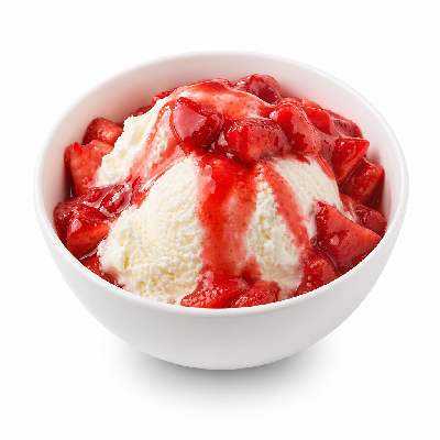 Steak 'n Shake Desserts Strawberry Sundae