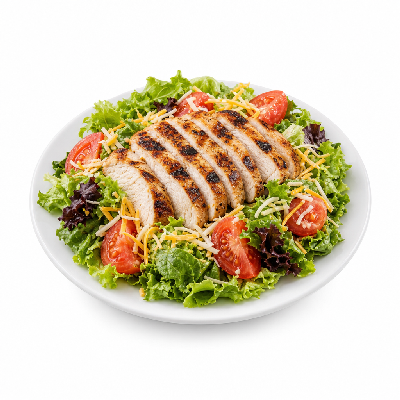 Steak 'n Shake Garden Salad with Grilled Chicken Breast