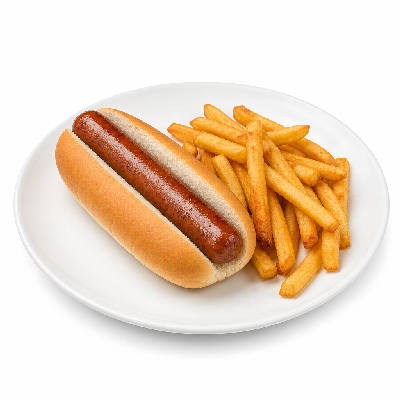 Steak 'n Shake Kids Steak Frank and Fries