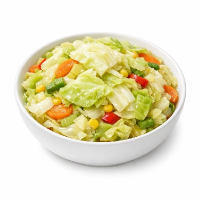 steamed cabbage with vegetables