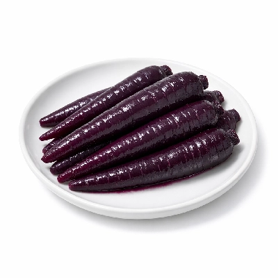 Steamed Purple Carrots