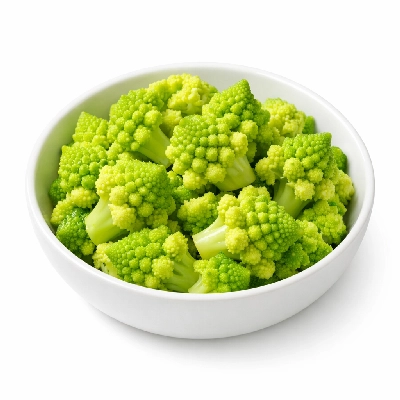 Steamed Romanesco Broccoli