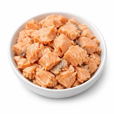 Steelhead trout boiled canned by Alaska Native