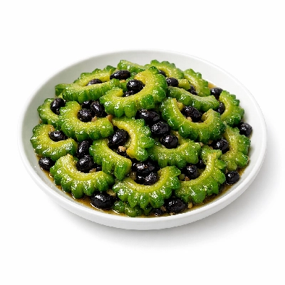 Stir-fried bitter melon with black beans