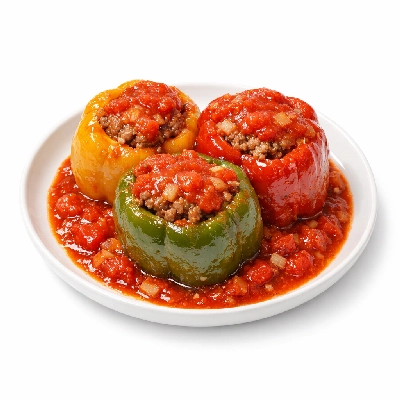 Stouffer stuffed peppers with beef in tomato sauce frozen entree