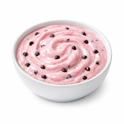 Strawberry Yogurt with Chocolate Chips