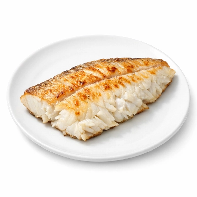 Striped bass cooked dry heat